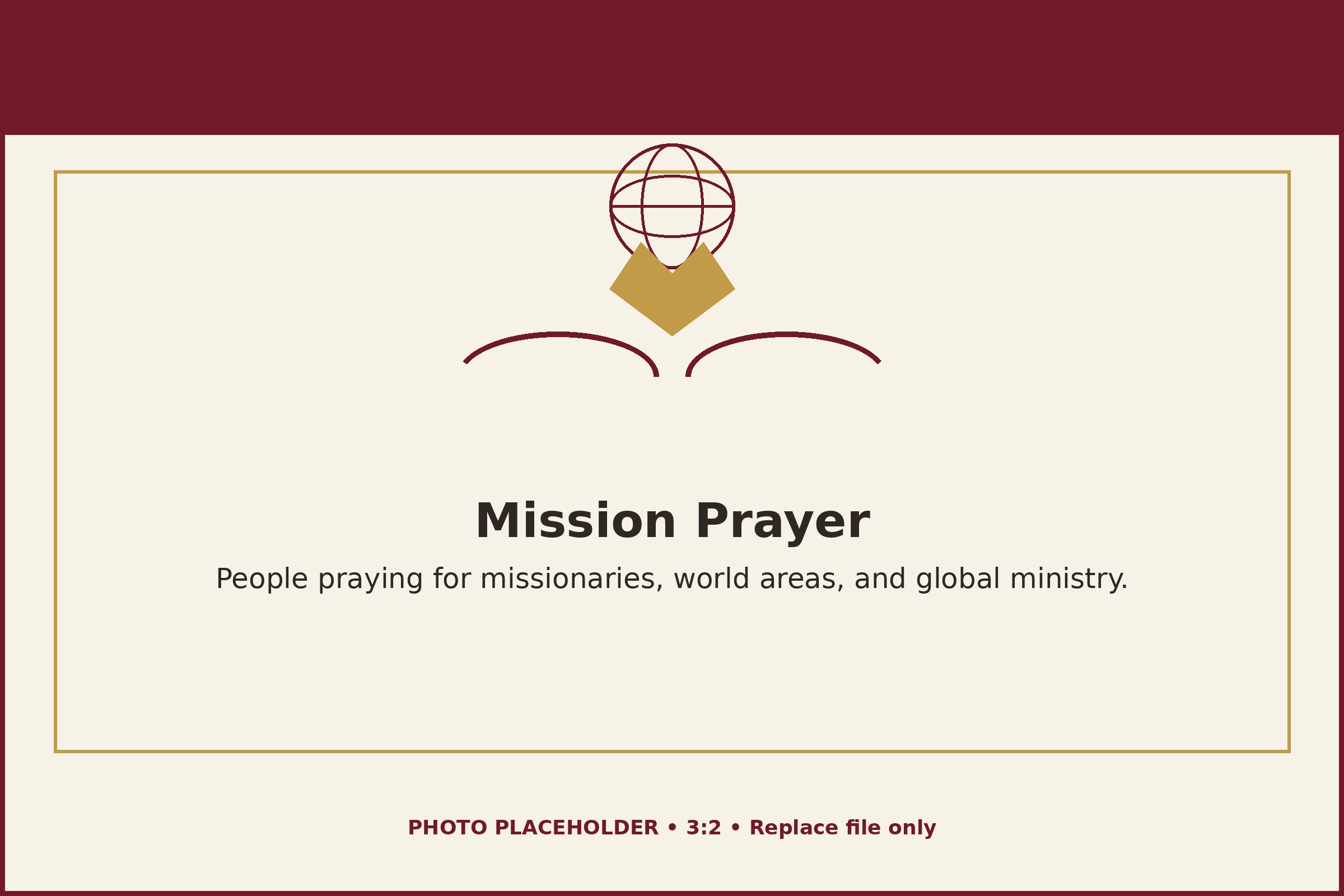 People praying for global missions