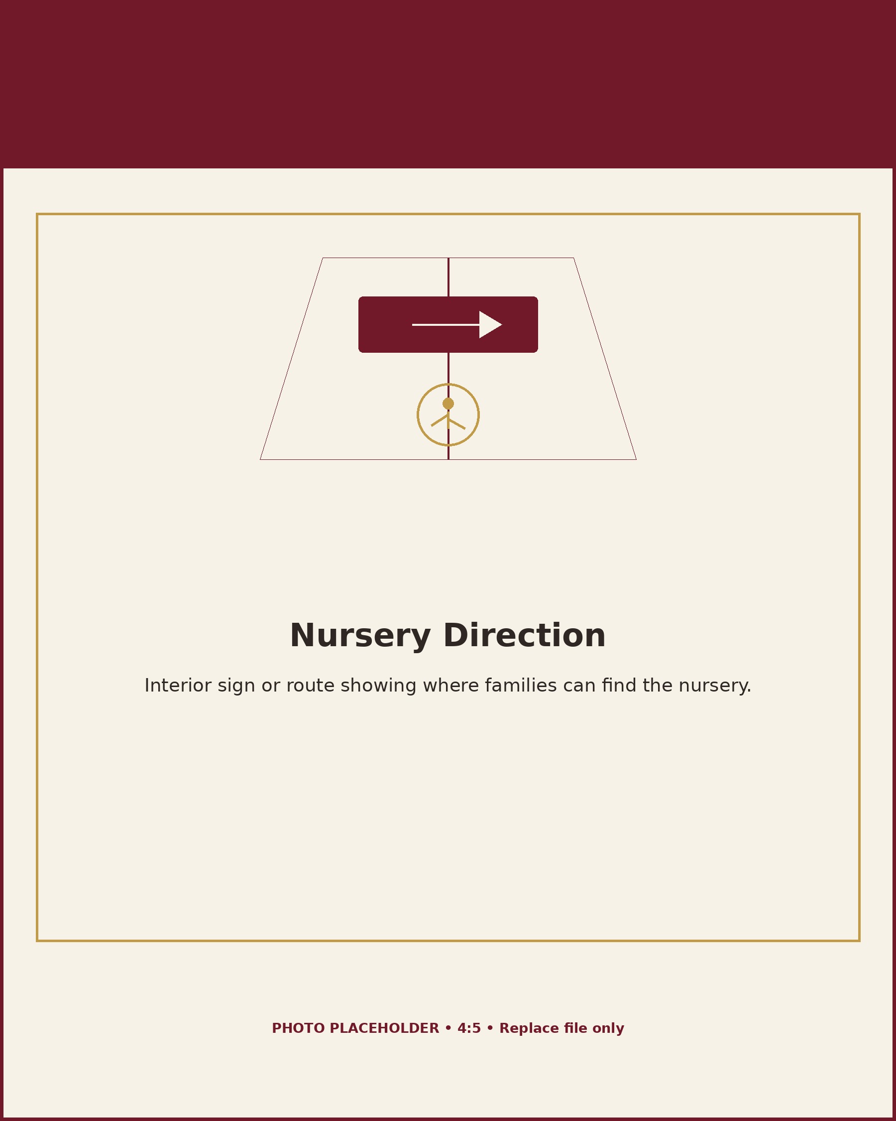 Interior direction to the nursery