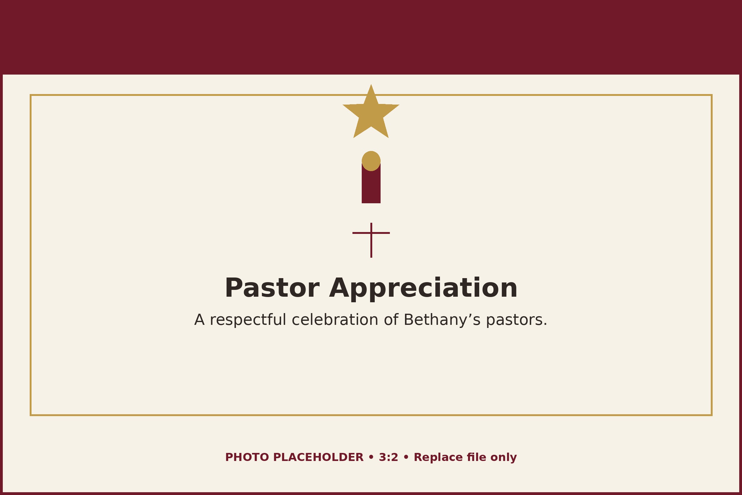 Pastor Appreciation at Bethany
