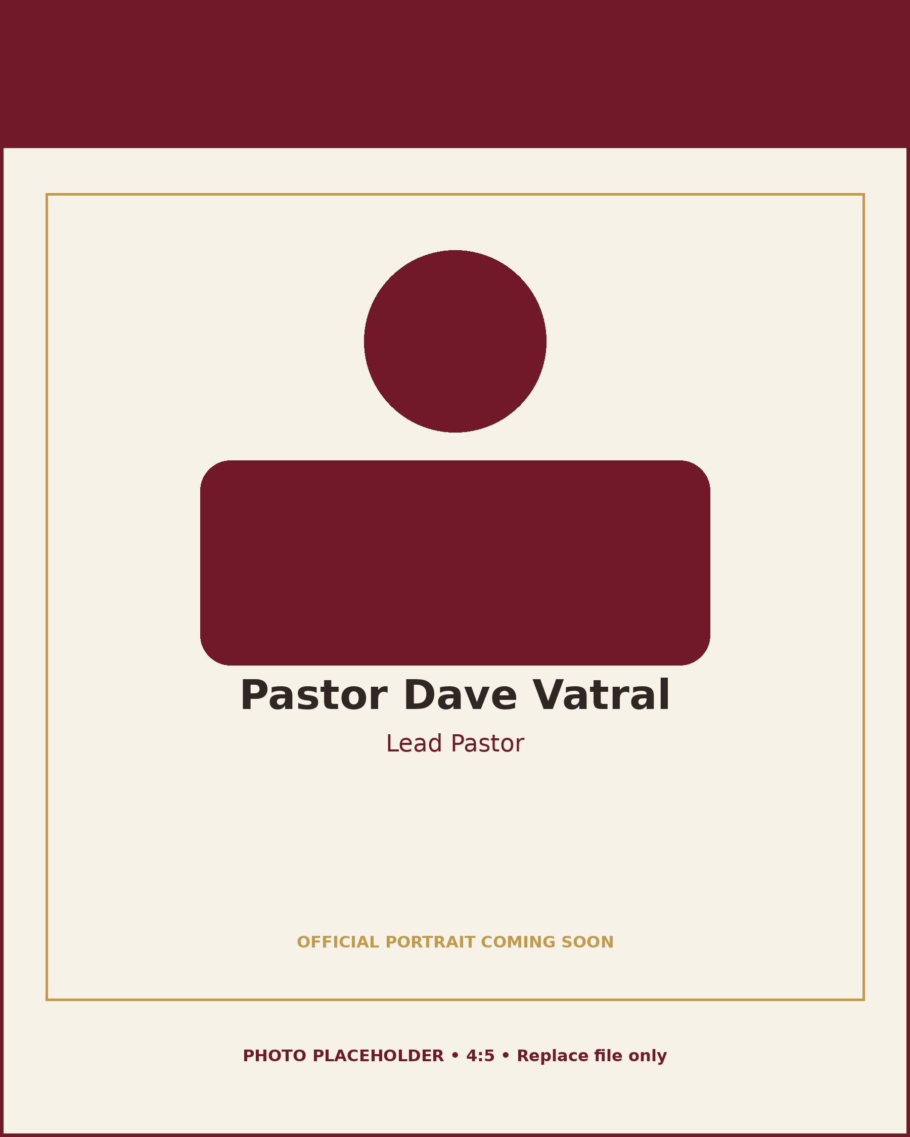Pastor Dave Vatral, Lead Pastor
