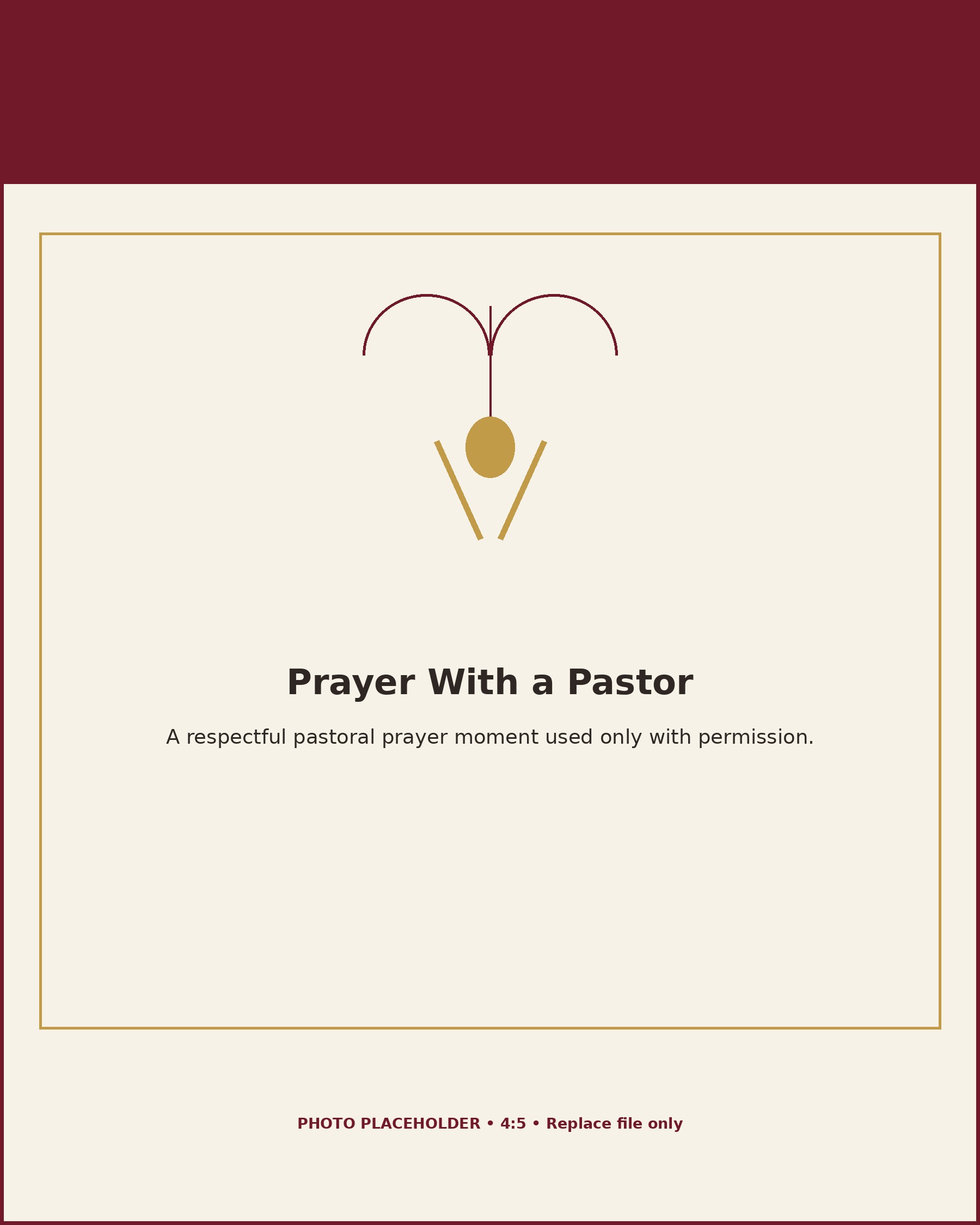 Pastoral prayer and spiritual support